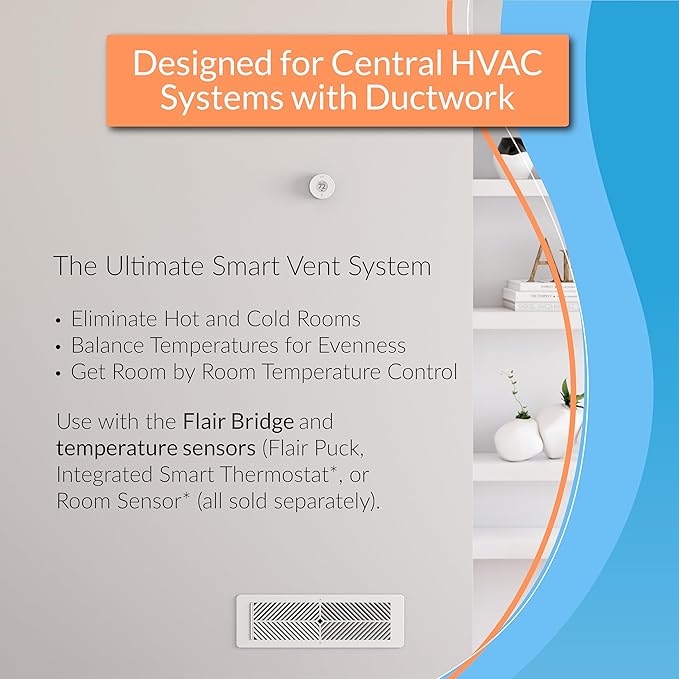 Flair Smart Register Supply Vent 8x8, AC Vent Cover - Image 2