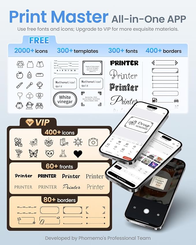 Phomemo Label Maker, M160 Bluetooth Address Label Printer - Image 8