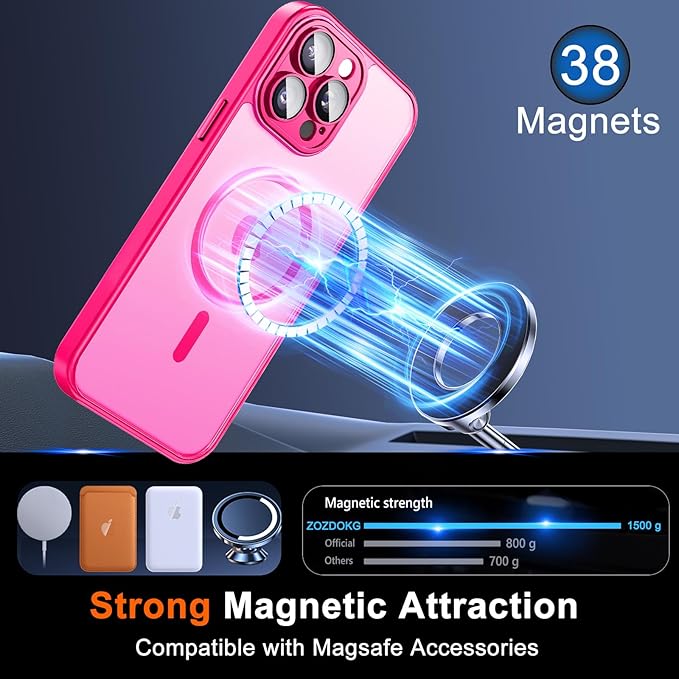 for iPhone 15 Pro Case with Privacy Screen Protector and Camera Protection - Image 3