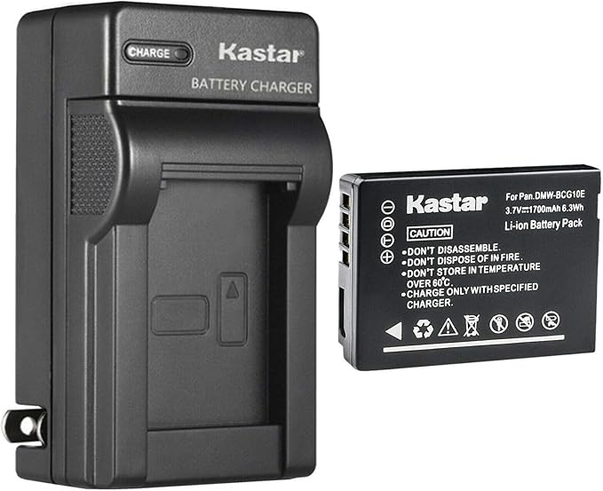 Kastar 1-Pack DMW-BCG10 Battery + AC Wall Charger Replacement by Kastar