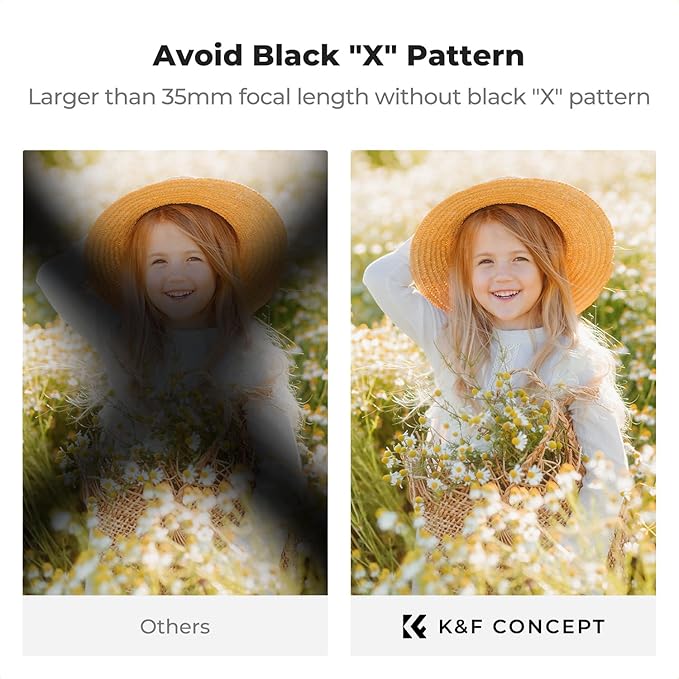 K&F CONCEPT 46mm Black Diffusion Mist Effect 1/4 & Variable ND2-32 & Circular - Image 4