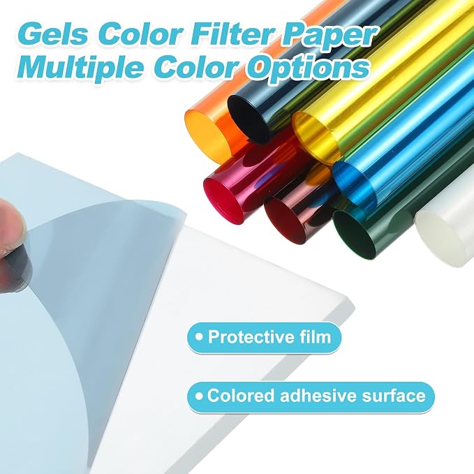 MECCANIXITY Lighting Gel Filter 39.4x39.4 Inch Orange 85B Color Correction Sheet - Image 4
