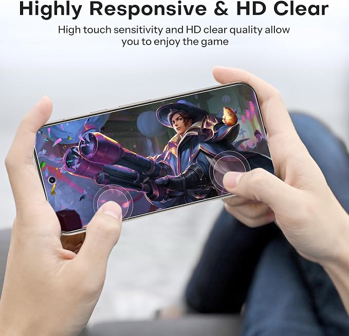 OMOTON 3+2 Pack for Google Pixel 10 Pro Screen Protector 6.3 inch, 3 Pack - Image 7