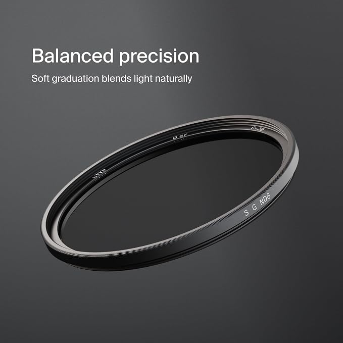Urth 39mm Soft Graduated ND8 Lens Filter — 3-Stop, HD Optical Glass 20-Layer - Image 2