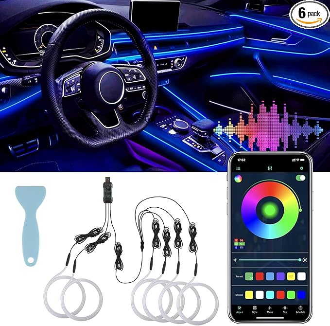 LivTee Smart LED Car Lights Interior by LivTee