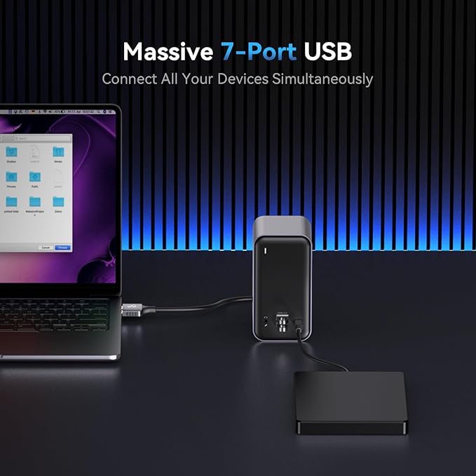 TobenONE 16-in-2 MacBook Docking Station Dual 4K@60Hz, USB C Dock - Image 5
