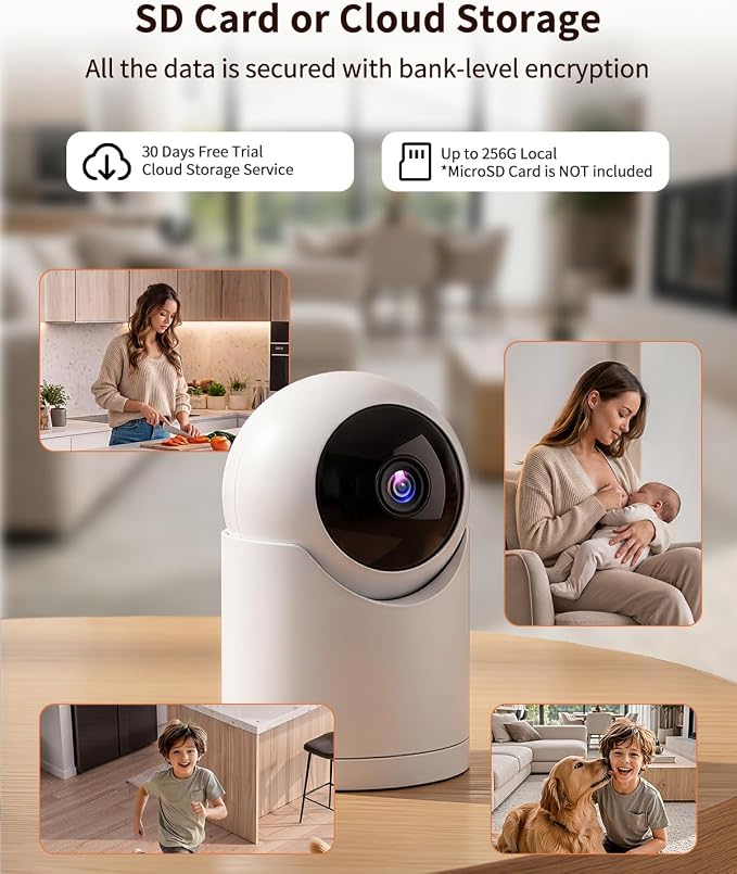  Indoor Cameras for Home Security, Auto tracking, 5G&2.4G WiFi Security - Image 9