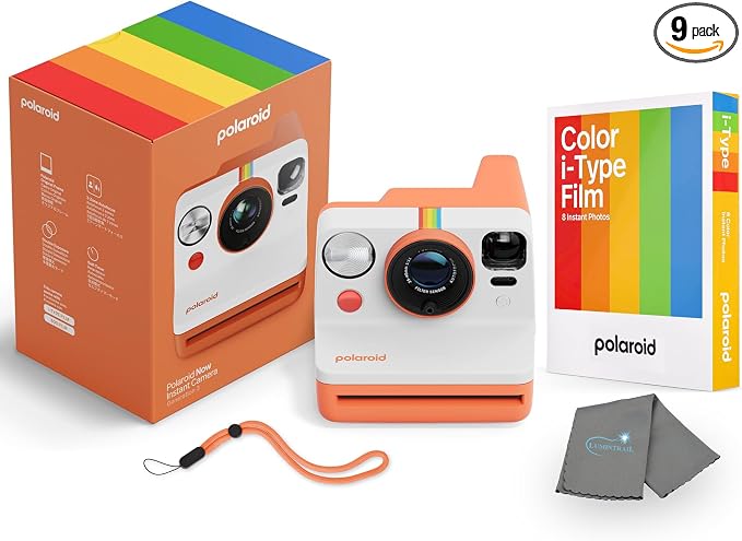 Polaroid Now 3rd Generation i-Type Instant Camera + 8 i-Type Color Film Bundle by Polaroid