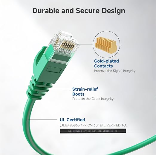Cable Matters 10Gbps Snagless Cat 6 Ethernet Cable - 14ft - Image 5