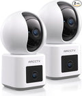 ARCCTV 2-Pack Dual Lens Indoor Security Camera, 2.5K WiFi 6 Pet Camera by ARCCTVSecurity
