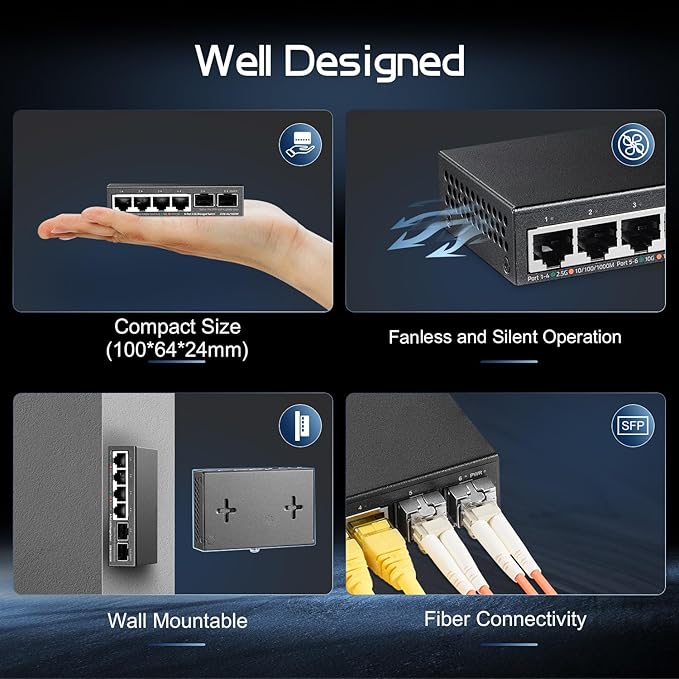 Binardat 4 Port 2.5G Web Managed Switch - Image 5