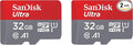 SanDisk 32GB 2-Pack Ultra MicroSDHC UHS-I Memory Card by Sandisk