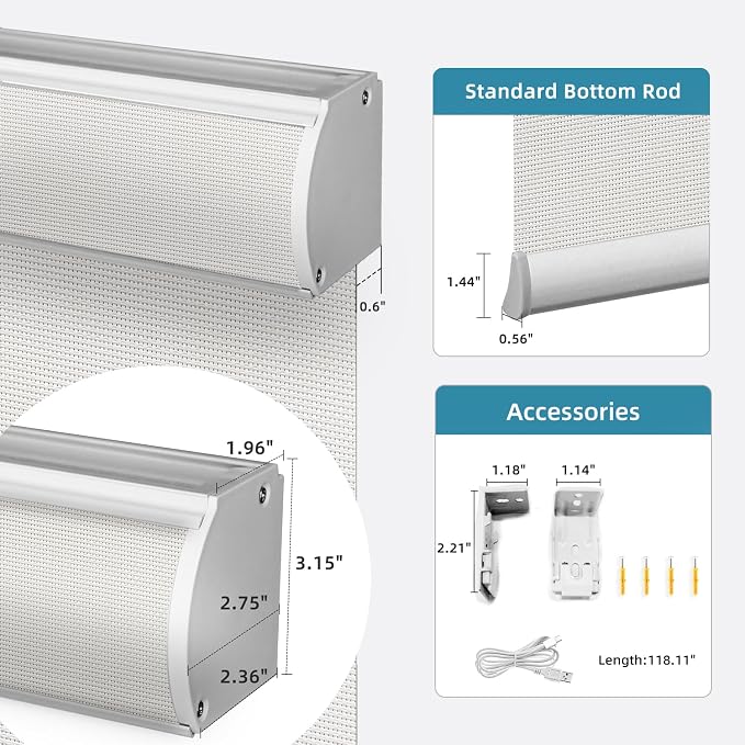SmartWings Motorized Roller Shades 5% Openness Work - Image 7