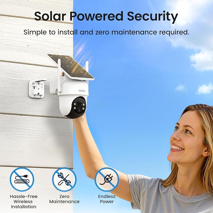 aosu Security Cameras Outdoor Wireless, 2 Cam-Kit, No Subscription Required - Image 7