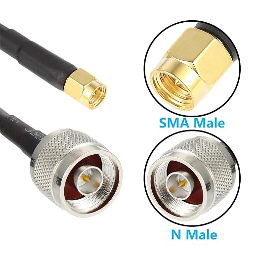 12ft N Male to SMA Male Cable, SMA to N Cable 50 ohm Ultra Low Loss KMR240 - Image 8