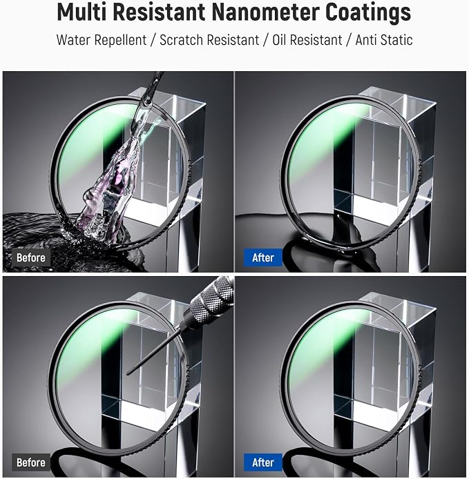 NEEWER 46mm MC UV Protection Filter 24 Layer Multi Resistant Nano Coatings/HD - Image 6