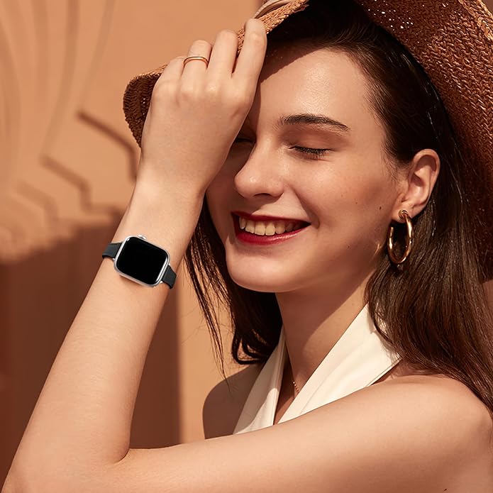 Charlam Slim Leather Band Compatible - Image 2
