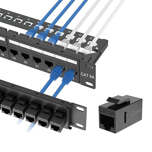 Tecmojo UL Listed 24-Port Cat6A UTP Patch Panel by Tecmojo