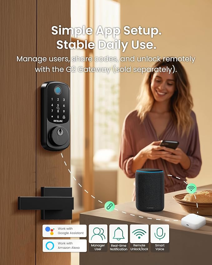 DESLOC B200 Fingerprint Smart Lock - Image 5