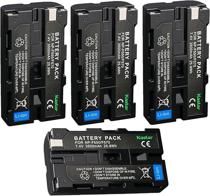 Kastar NP-F580 Battery 7.4V 3500mAh Replacement by Kastar