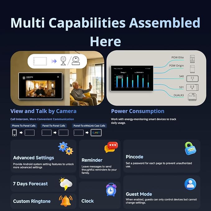 SONOFF NSPanel Pro 120 Smart Home Control Panel, Integrate Zigbee Gateway - Image 9