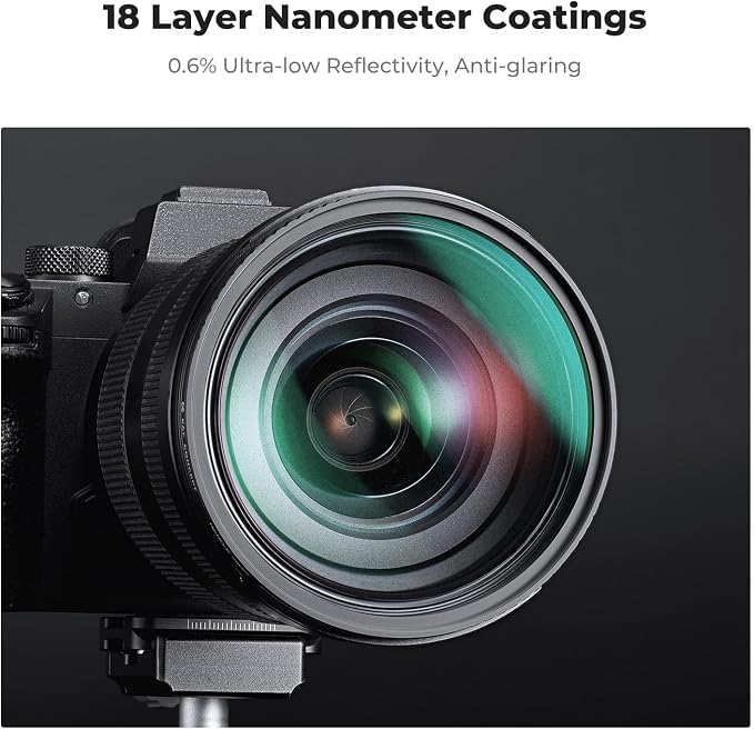 K&F CONCEPT 52mm Black Diffusion 1/4 & 1/8 Filters Kit Mist Cinematic Effect - Image 5