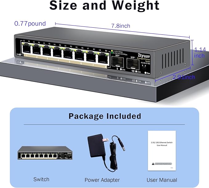 10 Port Unmanaged 2.5G Ethernet Switch - Image 6