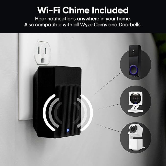WYZE Wireless Duo Cam Video Doorbell, Battery Powered, 2K Full HD Video - Image 5