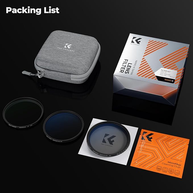 K&F Concept 55mm UV/CPL/ND2-400 Lens Filters Kit-18 Multi-Layer Coatings - Image 7