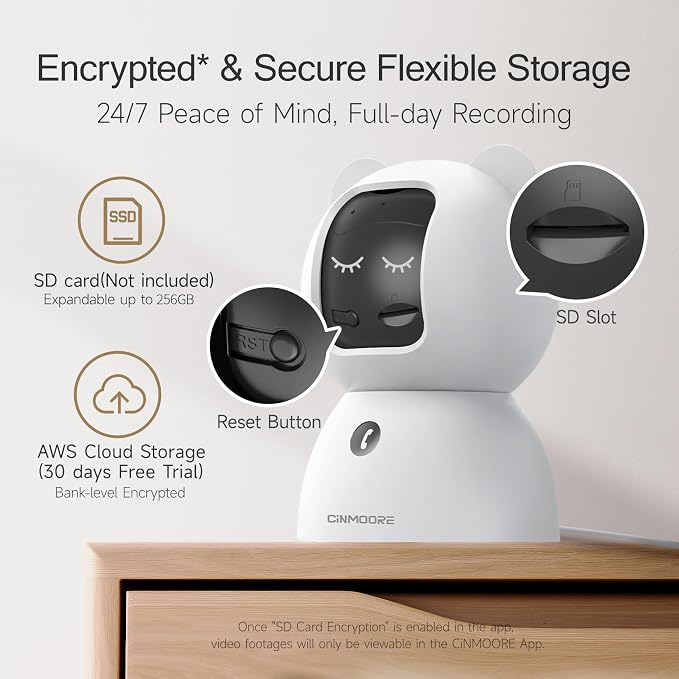 2.5K Indoor Security Camera 4pack, Free AI Person/Pet/Cry Detection, 4MP - Image 5