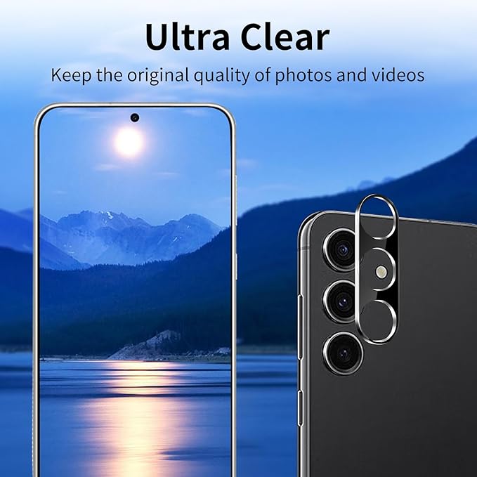 3 Pack Camera Lens Protector for Samsung Galaxy S25, Tempered Glass Camera - Image 3