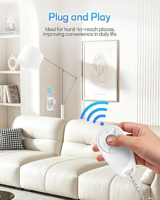 Greencycle Remote Control Outlet, Wireless Light Switch and Outlet Plug - Image 2