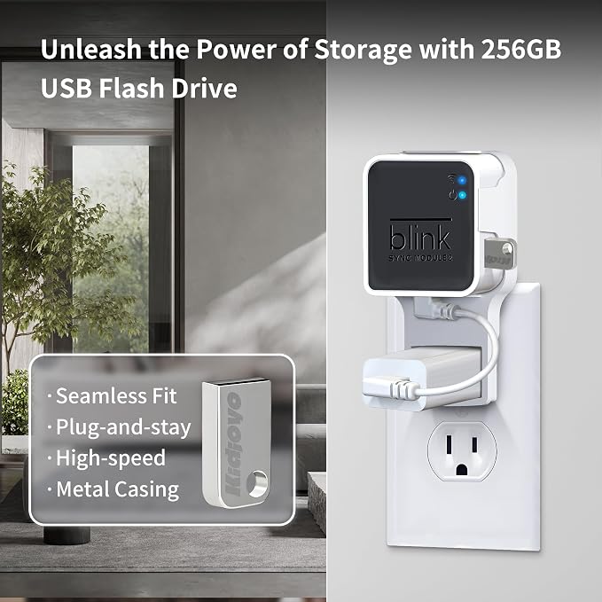 256GB USB Flash Drive & Outlet Wall Mount - Image 2