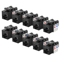 Cable Matters 10-Pack 10Gbps Cat6 Keystone Jacks, RJ45 Keystone Jack, Ethernet by CableMatters