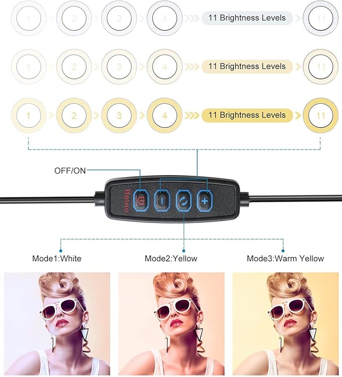 Video Conference Lighting Kit, Ring Light Clip on Laptop Monitor - Image 2