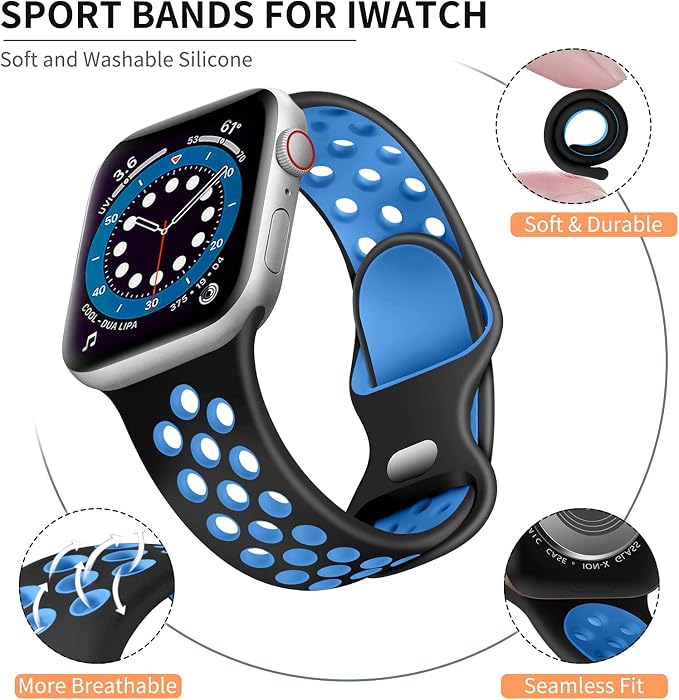 Lerobo Band Compatible with Apple Watch Band 41mm 40mm 38mm 42mm - Image 2