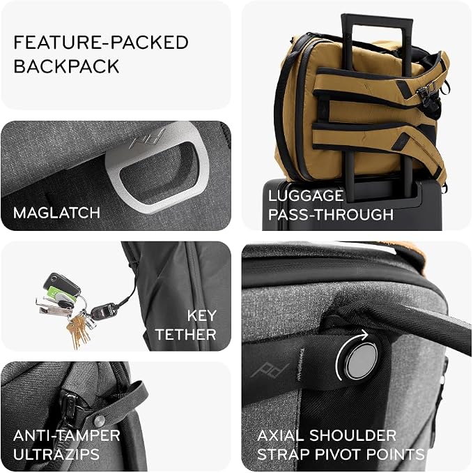 Peak Design Everyday Backpack 30L, MagLatch Top, Dual Side Access, FlexFold - Image 3