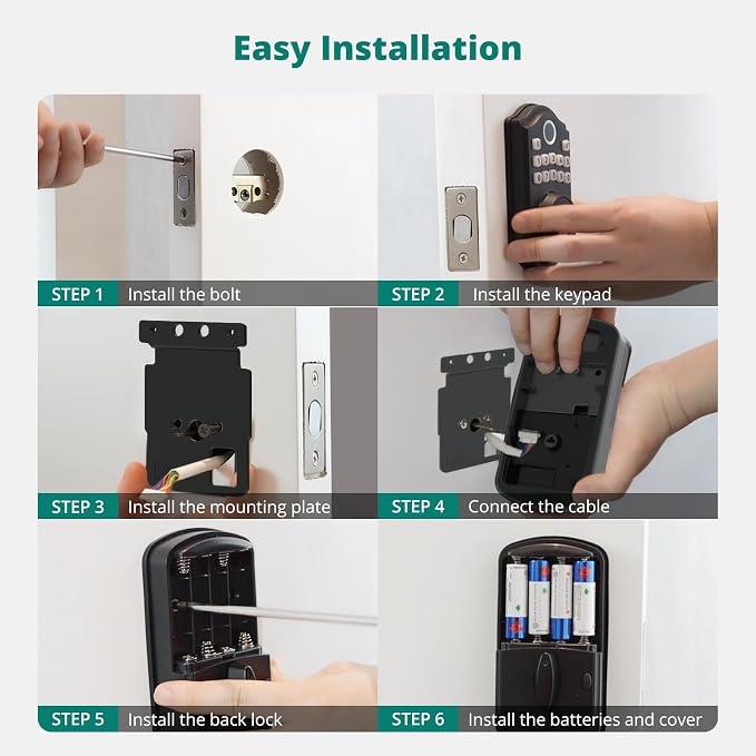 AkaGear DS10 Keyless Entry Door Lock - Image 9
