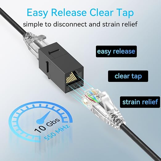 Sokqovt Cat6a Patch Cables Slim 0.5ft, Flexible Cat6 Ethernet Cable 10G 550MHZ - Image 6