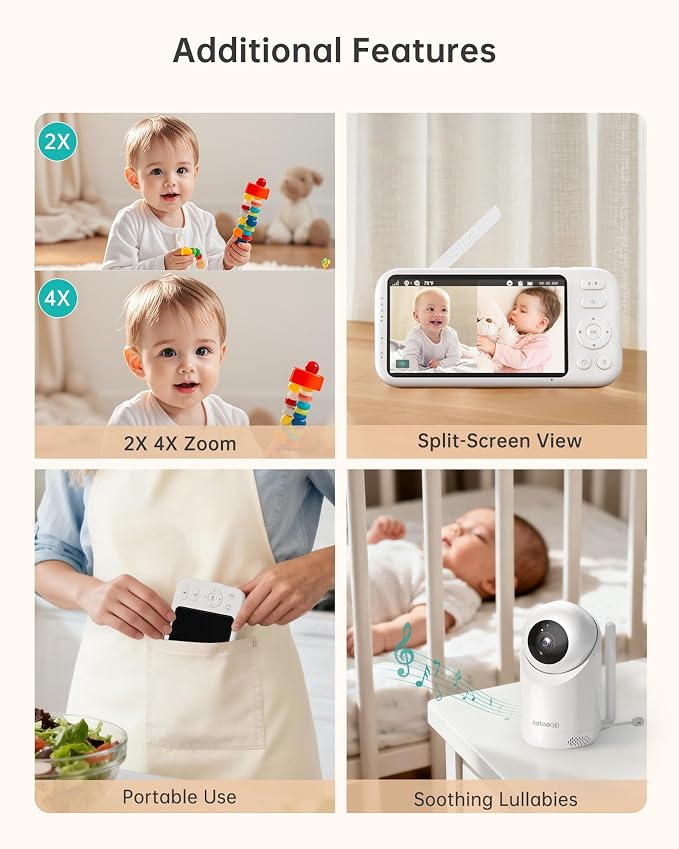 Jartoo 2K 5.5" Video Baby Monitor - Image 8