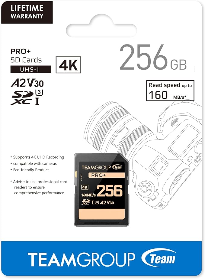 TEAMGROUP PRO 256GB UHS-I U3 A2 V30 4K UHD Read/Write Speed up to 160/120MB/s - Image 8