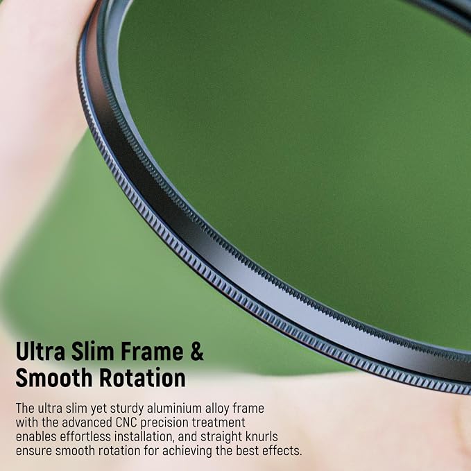 NEEWER 62mm Polarizer Filter, 24 Layer Multi Resistant Nano Coated MC CPL - Image 7