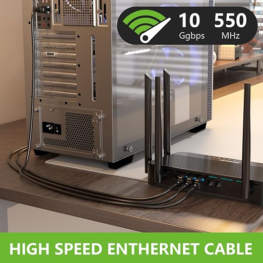 Aqerrow Cat6 Ethernet Cable 75FT, Outdoor Direct Burial Cat 6 Cable 24AWG High - Image 2