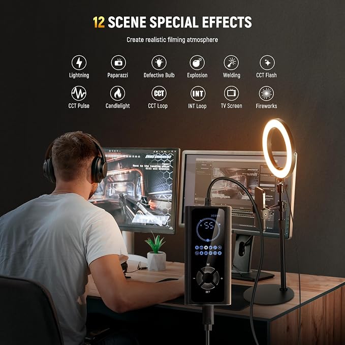 NEEWER 18W 8" Desk Ring Light - Image 4