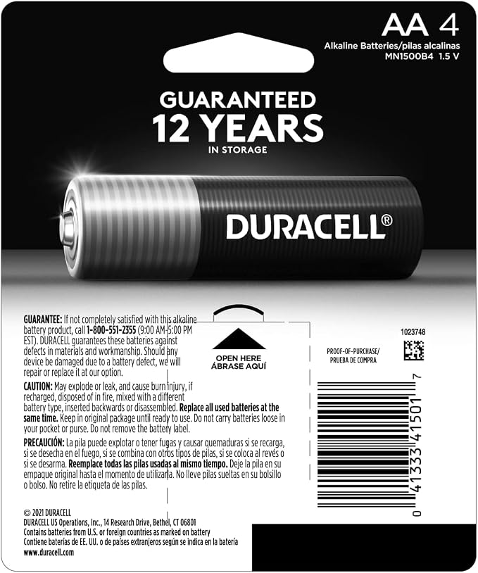 DURACELL Coppertop Double AA Batteries - Image 2