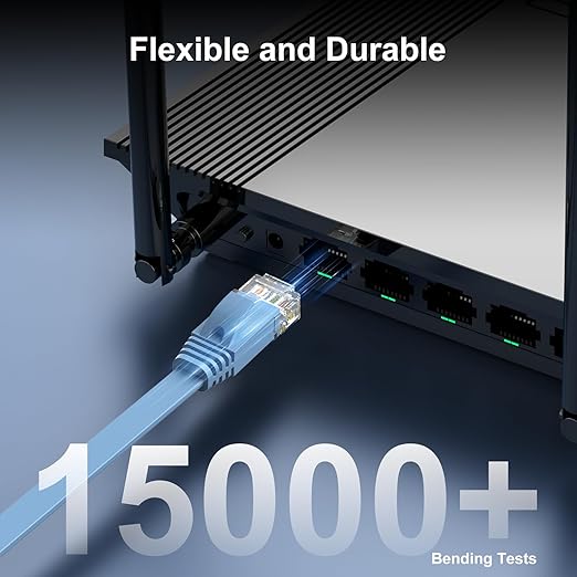 Cat 6 Ethernet Cable 40 ft, Indoor&Outdoor, High Speed 10Gbps Flat Internet - Image 6