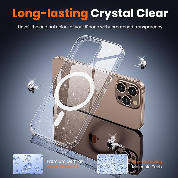 toushion 3 in 1 for iPhone 16 Pro Max Case Clear - Image 5