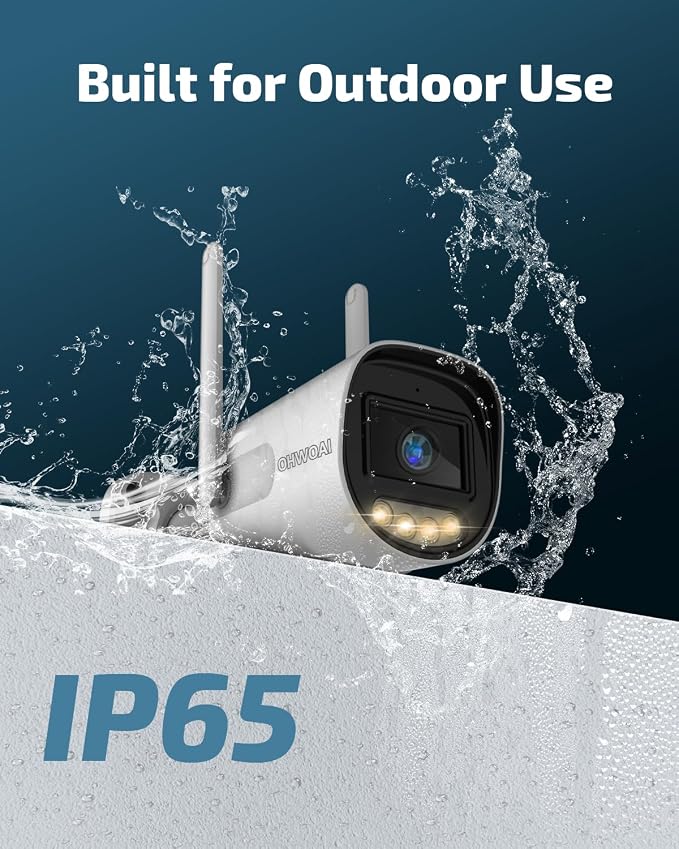 OHWOAI 《Dual Band WiFi & IP65 Waterproof》Wireless Outdoor Security Camera - Image 4