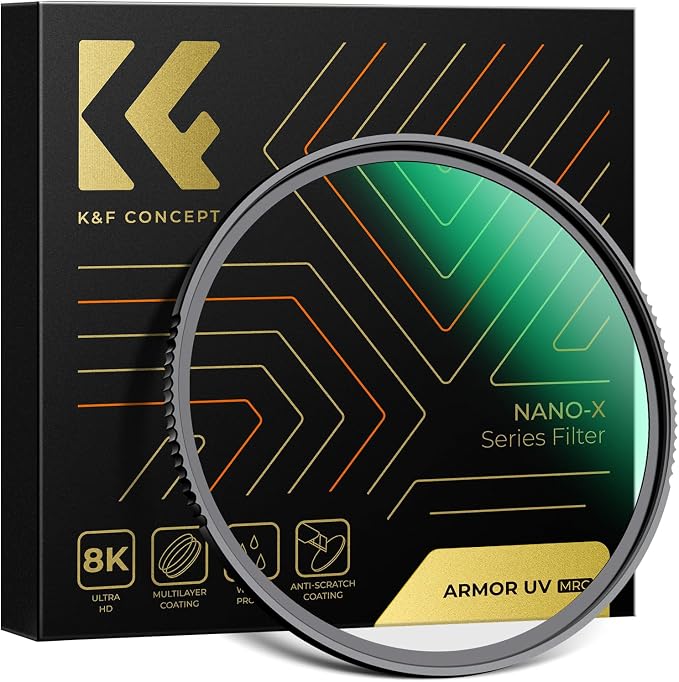 K&F CONCEPT 77mm Explosive-Proof MCUV Lens Protection Filter 28 Multi-Layer by KFCONCEPT