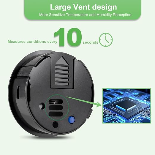 2 - PACKMini Digital Hygrometer Indoor Humidity Meter & Round Temperature - Image 3